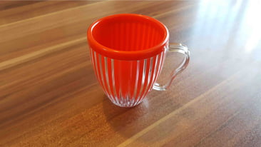 لیوان پلاستیکی طرح خورشیدی